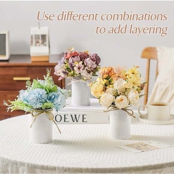 8 Farmhouse Vase Galvanized Metal 4.33 in Decor Vintage Flower Vase WEDDING NEW! - Picture 6 of 12